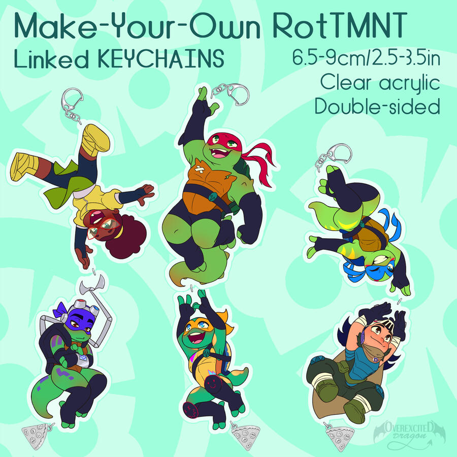 TMNT Make-Your-Own keychains